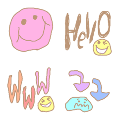Popopo's pastel smile face Emoji