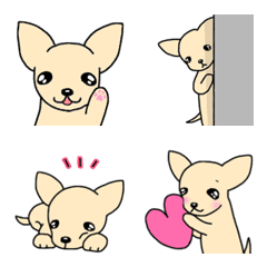 犬種別毎日使えるかわいいチワワ絵文字 Line絵文字 Line Store