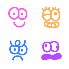Cartoon face emoji