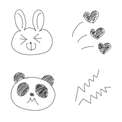 Simple hand-drawn Emoji