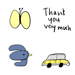 English words and Emoji