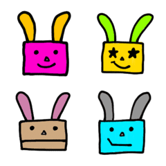 Square rabbit and friends
