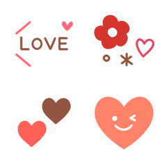 Emoji full of cute hearts