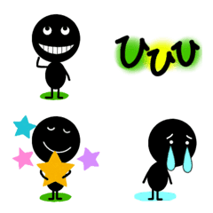 easy to use emoji stickers(stick figure)