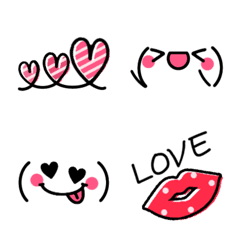 Heartful Kaomoji Emoji