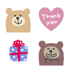 chocolate Love bear Emoji