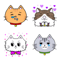 Various  rainbow cat Emoji