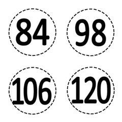 Round dotted numbers (81_120)