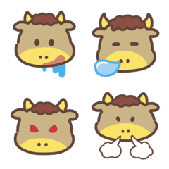 Cute bison emoji 3