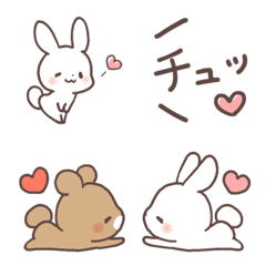 Rabbit & Bear's loves Emoji2