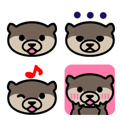 cute & Pop  Otters "kawauso" Emoji