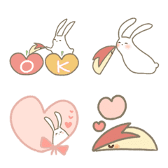rabbit and apple rabbit