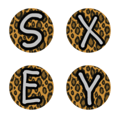 Leopard (A-Z) Emoji cute