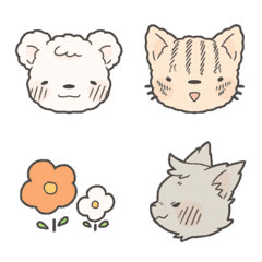 Bear,cat and wolf Emoji