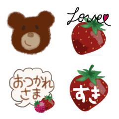 strawberry and bear