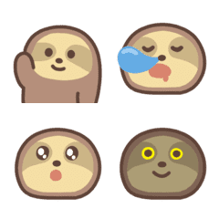 Cute sloth emoji 3