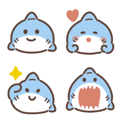 Cute shark emoji 3