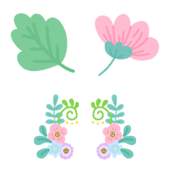 Flower and bracket emoji