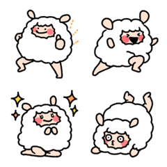 Funny & long legs sheep emoji