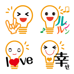 Light bulb "Hikari-kun" with heart