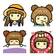 Pink QQ girl-practical expression – LINE Emoji | LINE STORE