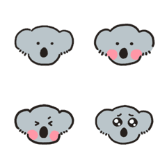 Koala face emoji