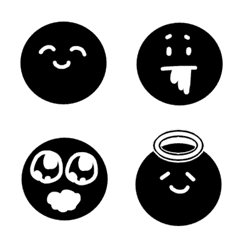 Simple! "Black emoji"