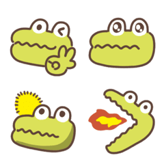 Cute crocodile emoji 3