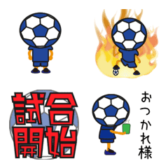 Soccer boys and girls blue version