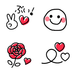 Red and White Emoji