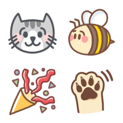 Animal Friends and Cute Basic Emojis
