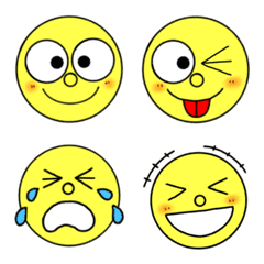 Smile emojis showing facial expressions
