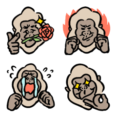 good-looking gorilla emoji