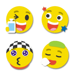 papercut art smiley emoji