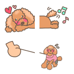 toy poodle combination emoji