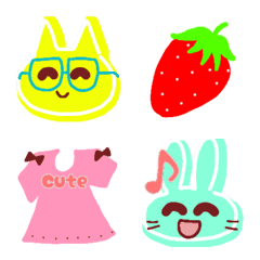Cute animals Emoji like a cookie 5th.