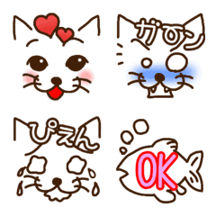 Emoji that conveys feelings with a cat