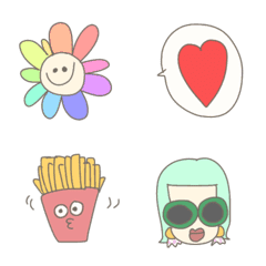 シンプルRhabit 　emoji2