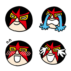 Masked wrestler's life Emoji