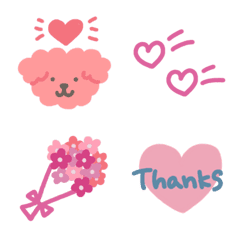 Many pink Emoji