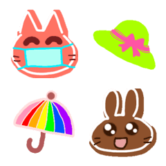 Cute animals Emoji like a cookie 6th.