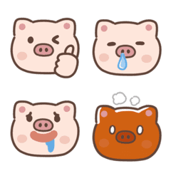 Cute pig emoji 3