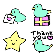 Cute birds Emoji for daily use