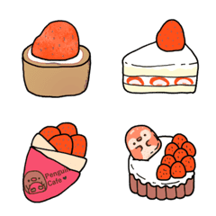 Delicious strawberry emoji