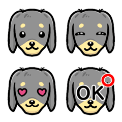 Happy Miniature dachshund Emoji