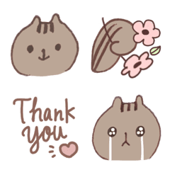 Cute squirrel Emoji - Risumaru -