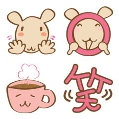 daily use warm heart Degu Mouse 40 Emoji