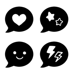 Black balloon simple emoji