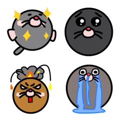 Emoji of moles.