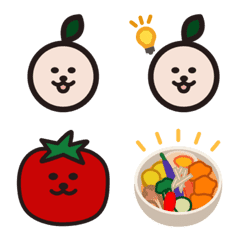 Eightkun with delicious vegetables Emoji